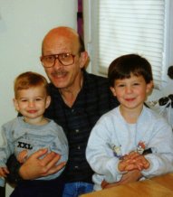 Johnny and Kevin with Grandpa Patricola