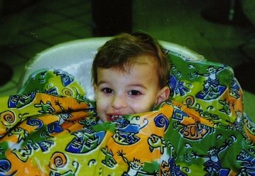 Johnny getting his 1st haircut