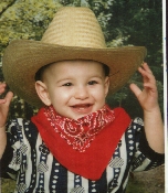 My son, the Lone Ranger